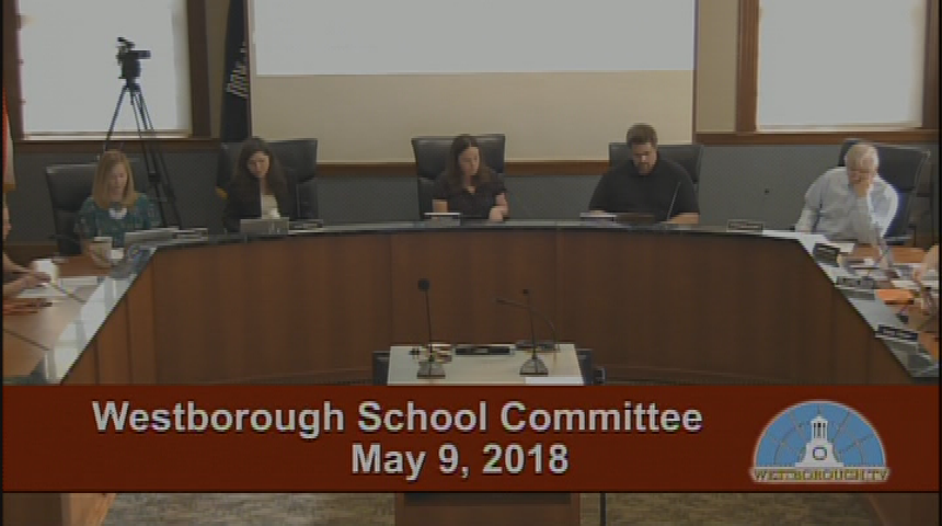 Thumbnail image for Westborough School Committee meeting - May 9, 2018