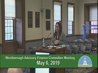 Thumbnail image for Westborough Advisory Finance Committee meeting - May 5, 2019