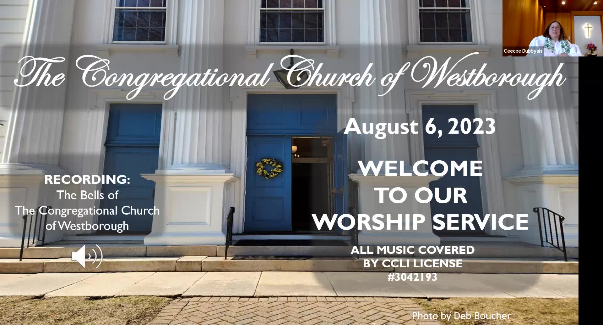 Thumbnail image for Congregational Church of Westborough Worship - August 6, 2023