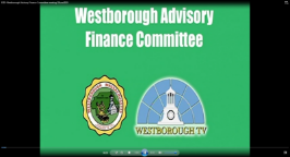 Thumbnail image for Westborough Advisory Finance Committee meeting - June 19, 2019