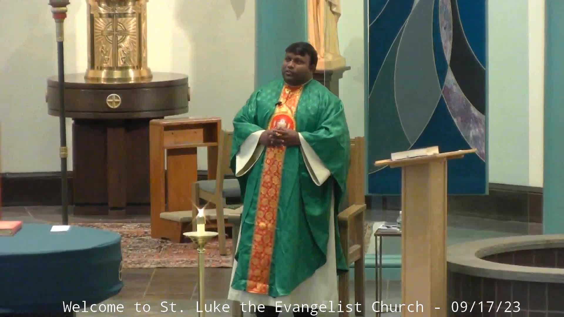 Thumbnail image for St. Luke's Parish - 9AM Mass - Twenty-fourth Sunday in Ordinary Time