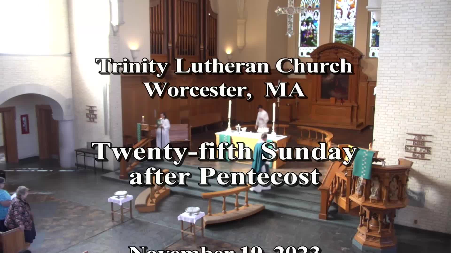 Thumbnail image for Trinity Lutheran Worship - November 19, 2023