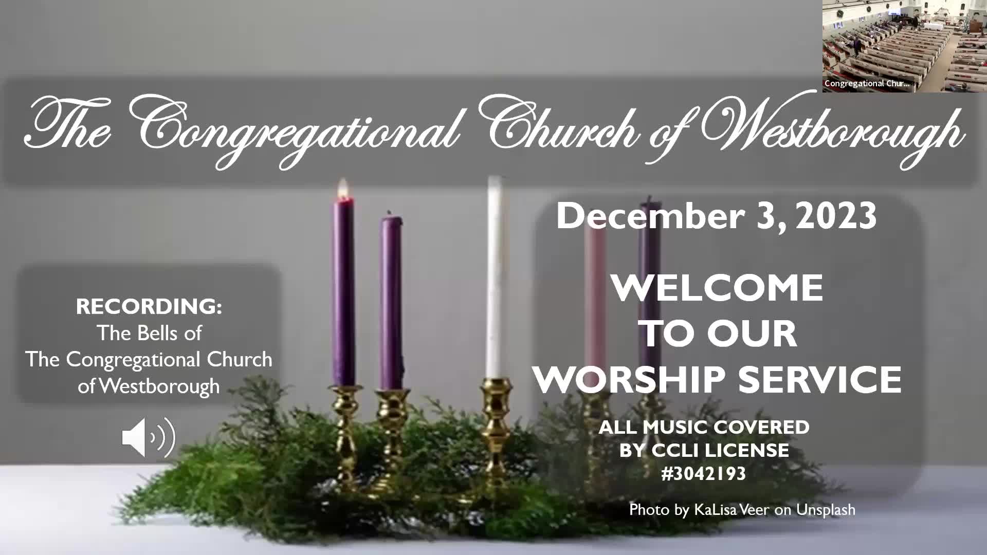 Thumbnail image for Congregational Church of Westborough - December 3, 2023