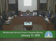 Thumbnail image for Westborough Advisory Finance meeting 13January2020