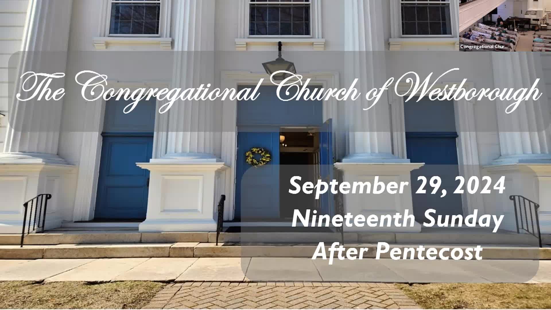 Thumbnail image for Congregational Church of Westborough - September 29, 2024