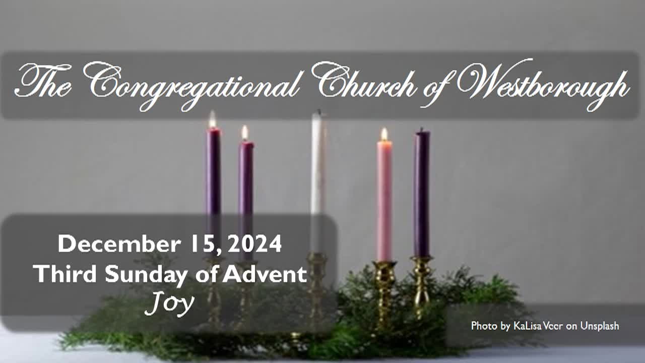 Thumbnail image for Congregational Church of Westborough - December 15, 2024 Preface