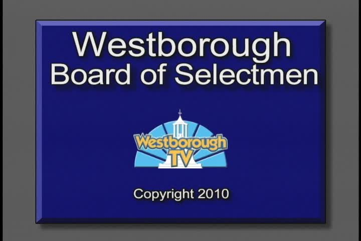 Thumbnail image for Westborough Board of Selectmen meeting 14December2010