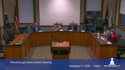 Westborough Select Board - Public Input Meeting - September 17, 2025