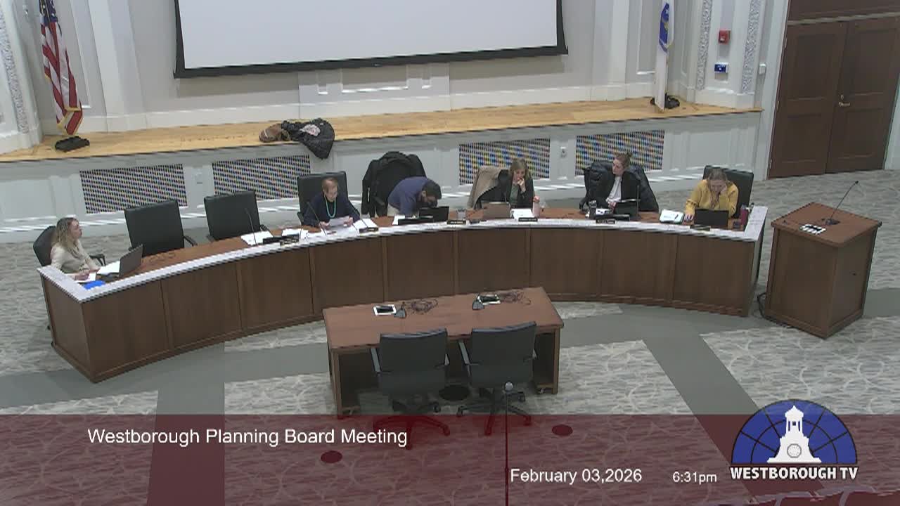 Westborough Planning Board Meeting - February 3, 2025