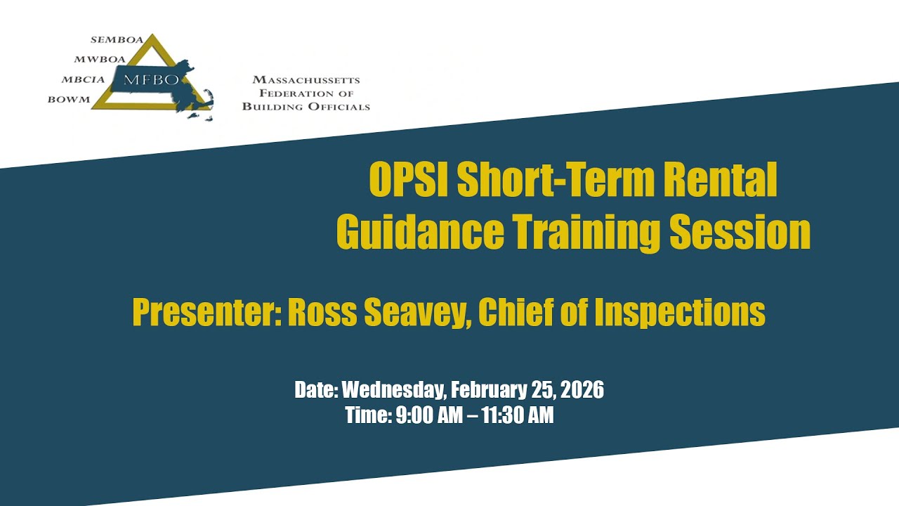 OPSI Short-Term Rental Guidance Presentation