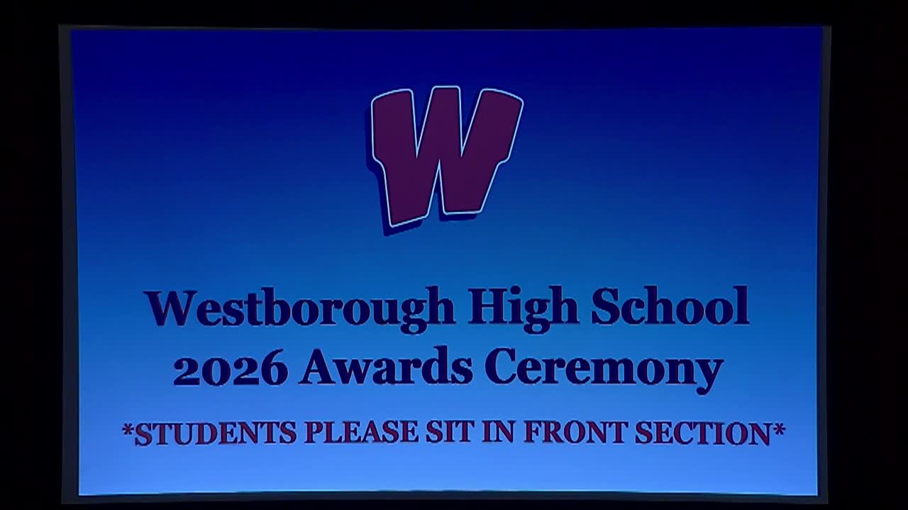 Westborough High School - Academic Awards Night 2026