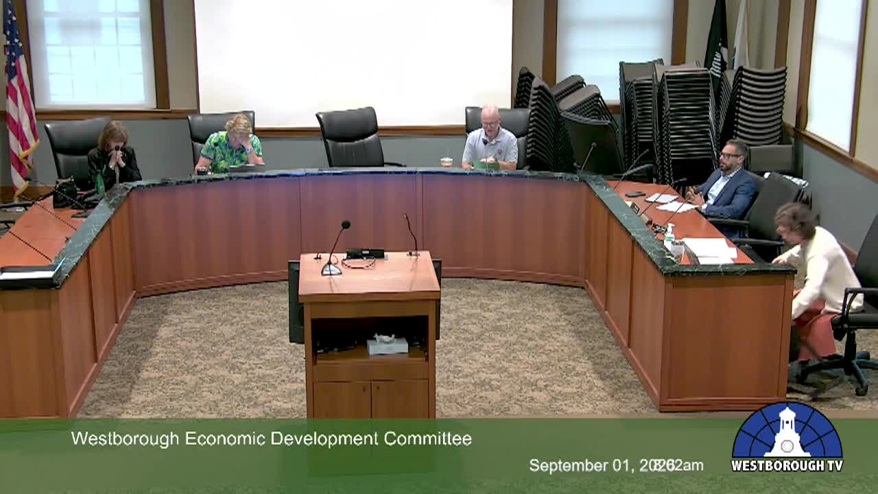 Westborough Economic Development Committee Meeting - September 1, 2026
