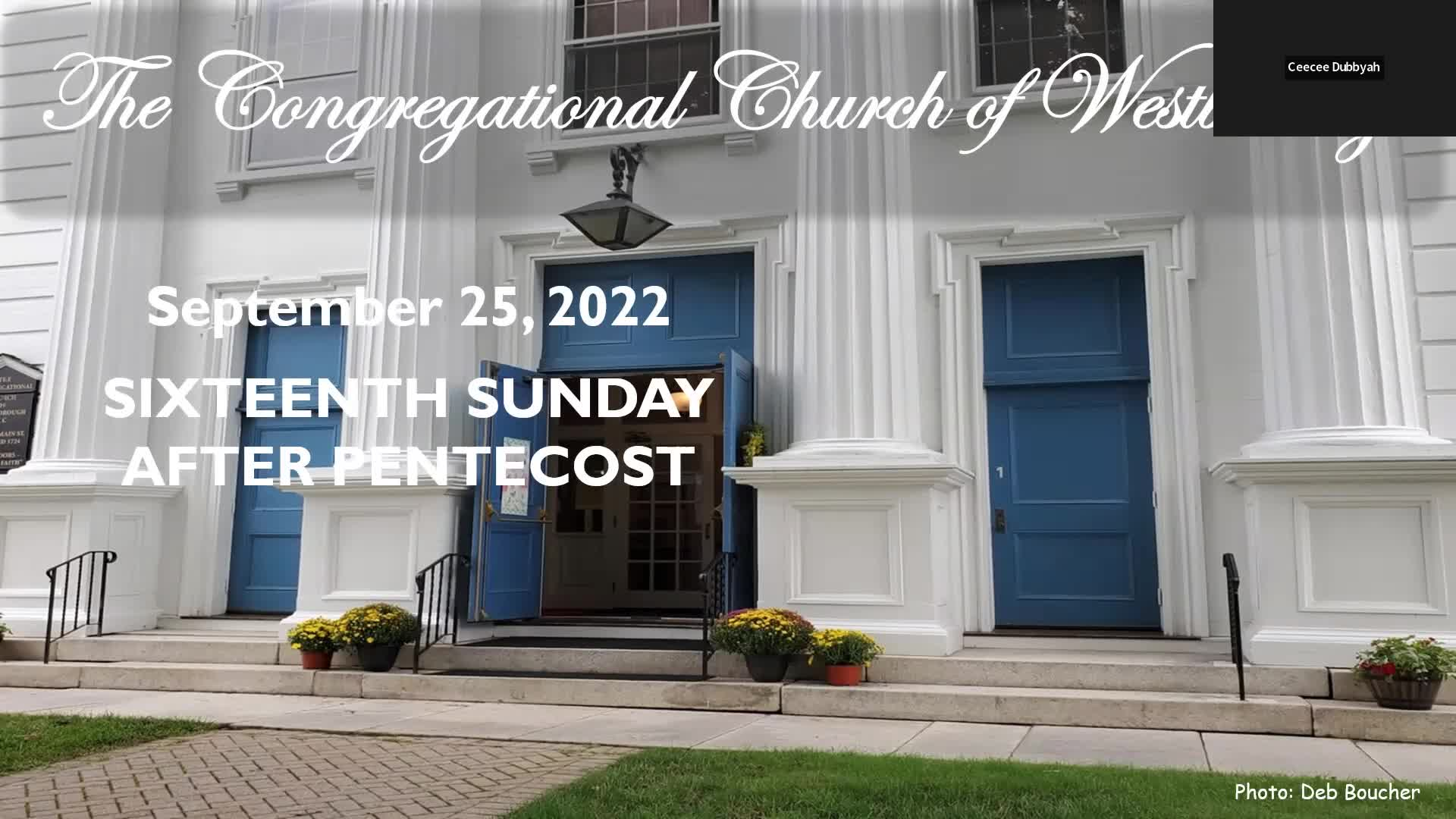 Thumbnail image for Congregational Church of Westborough Worship 25September2022