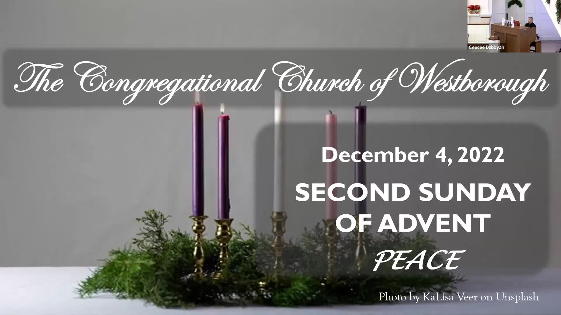 Thumbnail image for Congregational Church of Westborough Worship 4December2022